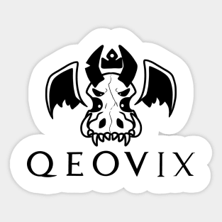 Qeovix logo White Sticker